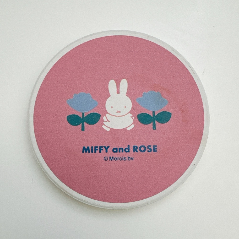 Miffy ceramic coaster. JAPAN EXCLUSIVE - Miffy and Rose (PINK)